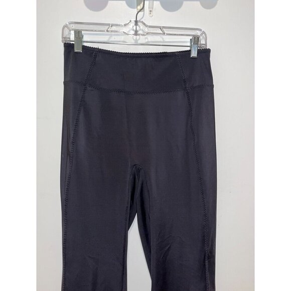 SKIMS FOLDOVER  Black High Rise Flared lPants Women size Large - Picture 2 of 10